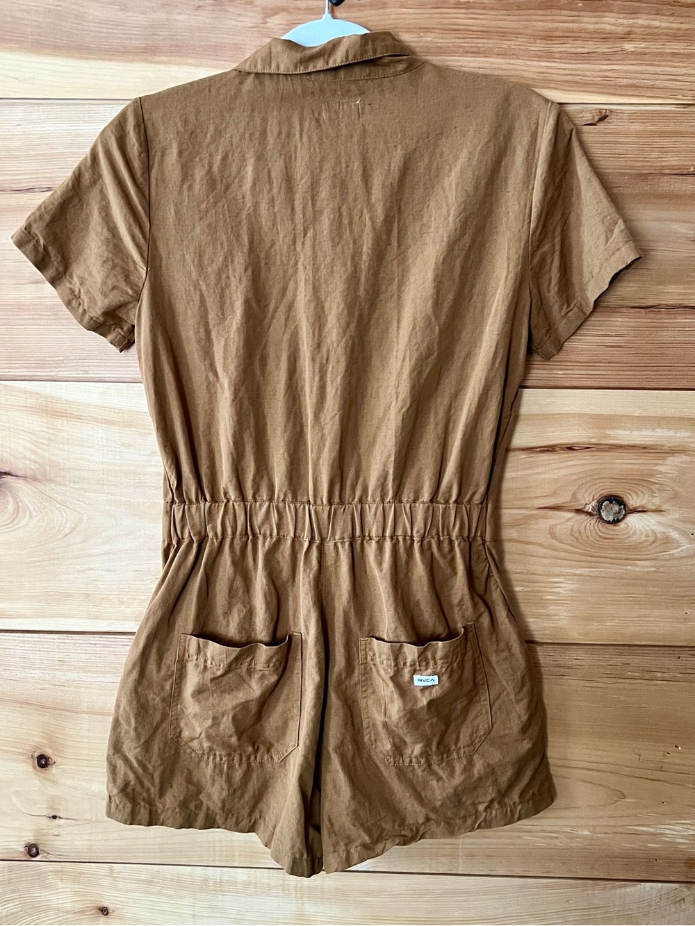 RVCA Sienna Linen/Cotton Blend Romper Bohemian 70s Style Utility SexyGirl - Picture 11 of 12
